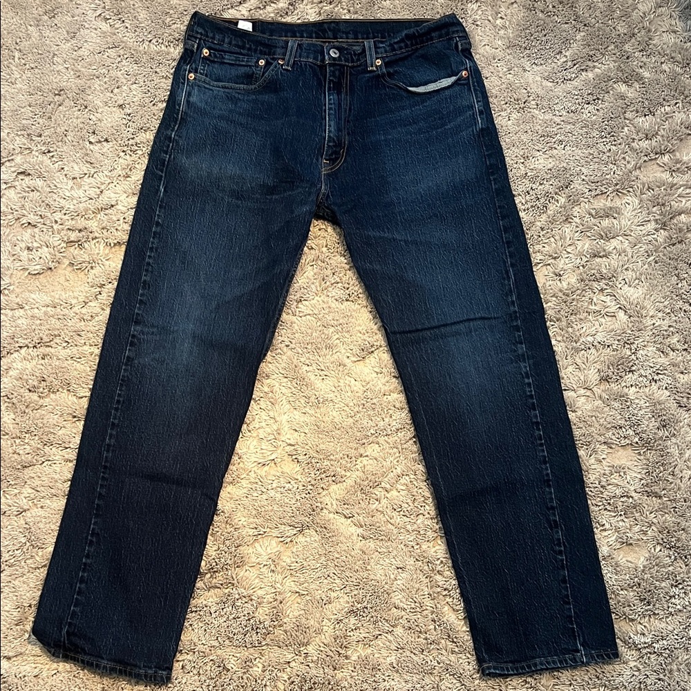 Levi's Dark Blue Straight/Relaxed Men's Jeans